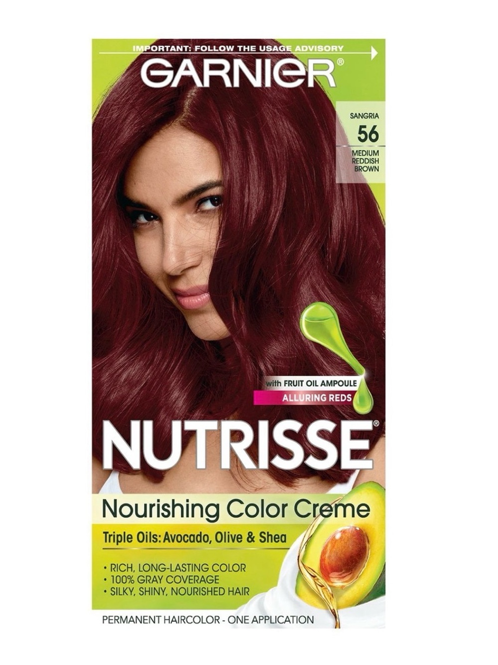 Garnier Nutrisse Nourishing Color Creme - Sangria 56 (Medium Reddish Brown)